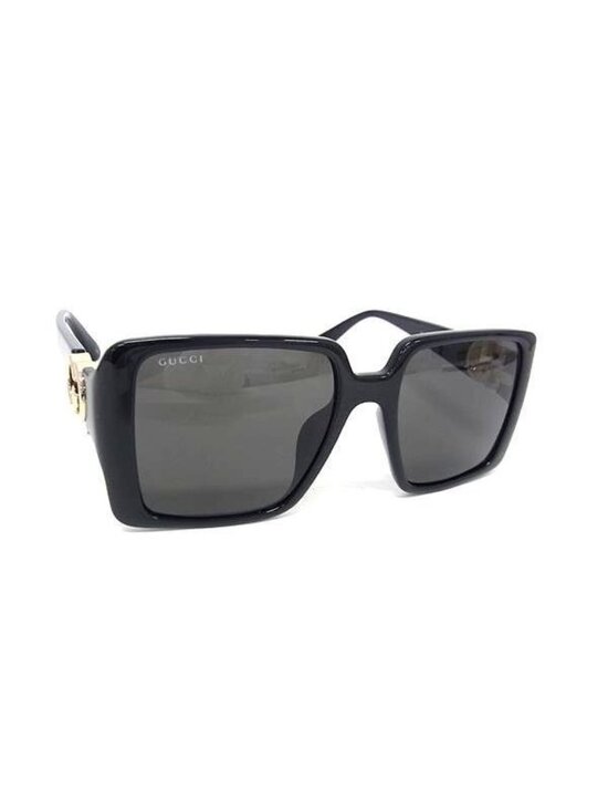 Gucci Sunglasses Interlocking Black Lens Clear Acetate Eyewear main image 4